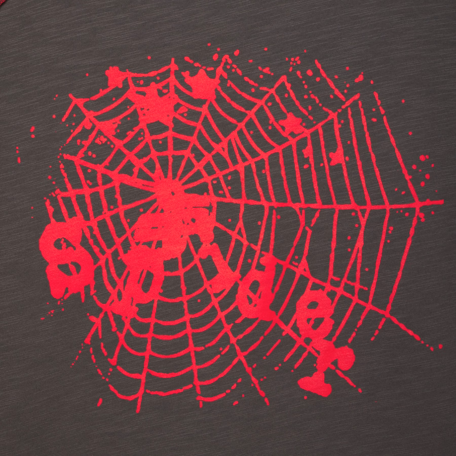 Koszulka z kontrastowym przeszyciem w kolorze łupkowym | SP5DER | KING SPIDER